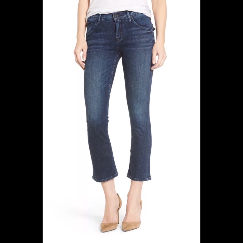 HUDSON Bailee MidRise Crop Baby Boot Bootcut Jeans